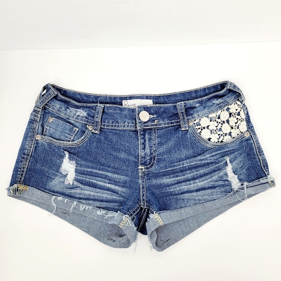 Empyre Distressed Cutoff Jean Shorts - Picture 1 of 5